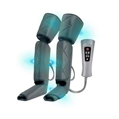  NK Masajeador de piernas, 6 Modos de masajes completos y parciales, 4 Niveles de Intensidad para cada modo, Temporizador con botones, Función Calor, Compresión de aire para relajación muscular ✅ Entrega 24/72h a España (península)