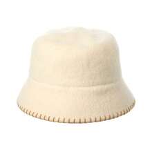 Bruno Magli Knit Felt Wool Bucket Hat - trắng - Xem 1