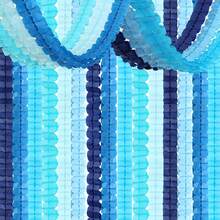 Baby Royal Navy Blue Party Decorations Streamers Garland - 12pcs Boy Birthday Frozen Ocean Shower 4 - Leaf Paper Clover Streamer, Bachelorette Bridal Wedding Engagement Banners Decor 2025 - Bleu azur - Voir 8