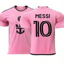 24-25 Miami Home Football Shirt 10 Short-Sleeved Soccer Jersey - Pink - View 1