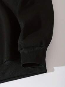 Men's Baltimore Rav-Ens Crew Neck Black Long Sleeve Pullover Sweatshirt - 黑色 - 查看 3