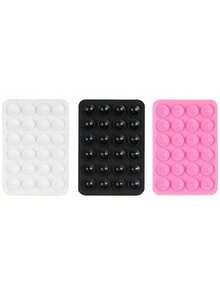 三件套硅胶手机支架:吸盘式手机支架、免提手机握把、指环支架,兼容iOS和安卓手机,适用于光滑玻璃手机背面,不适用于磨砂手机。颜色包括白色、黑色、粉色、透明色和玫瑰红,适合复活节游行和春季庆祝活动。 - 多色2 - 查看 13