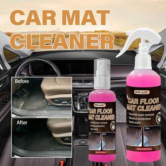 H4Cacle 汽车脚垫织物清洁剂 多用途内饰泡沫清洁剂 强力去污剂，适用于座椅和脚垫 免水泡沫清洁剂，可进行深度清洁