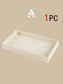 1/9pcs Velvet Jewelry Tray, Jewelry Display Box, Stackable Jewelry Organizer Tray, Removable Compartments For Earrings, Rings, Necklaces, Bracelets, Lipsticks, Watches, Brooches, Hair Clips, Suitable For Home Decor, Vanity, Bedroom Drawer - Multicolor - View 11