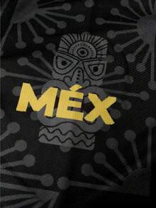 Mexico Special Edition Men's Soccer Sports Long Shirt & Autumn/Winter Outdoor Soccer Gear Crew Neck Comfortable Long-Sleeve Sports Top & Suitable For Matches, Soccer Training, Daily Fitness, And As A Casual Gift - Black - View 4