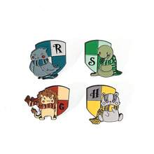 Warner Bros 1/4 Pcs Cartoon Brooch Set Creative  Shaped Enamel Pin Metal Badge Jewelry Clothing Backpack Accessories Gifts - One Size - View 4