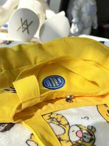 可愛くて遊び心のあるバナナ型の刺繍キャンバスバッグ。オフィスワーカーやママに便利なトートバッグ。 - マルチカラー - チェックする 5