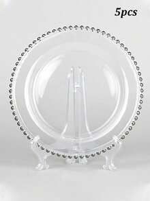 2/4 đĩa ngọc trai viền vàng, đĩa trái cây, đĩa ăn kiểu phương Tây, đĩa ngọc trai, đĩa đựng đồ ăn, đĩa lễ hội ngọc trai vàng ép nóng, đĩa trang trí ngọc trai vàng cho đám cưới, đĩa trang trí ngọc trai vàng cho tiệc tùng, đĩa trái cây sang trọng - Nhiều màu - Xem 14