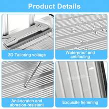 重型高品质 PVC 行李箱罩，透明设计和伸缩手柄罩 - 防刮旅行行李箱保护套，适合大多数尺寸，防尘防撞