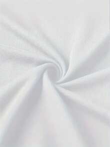 Women's White Long Sleeve Knitted T-Shirt Regular Length With Graphic Print Slight Stretch Fabric Casual Top - White - View 5