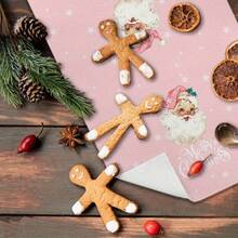 2pcs 18*26 Inch Pink Christmas Kitchen Towels, Vintage Santa Hand Towels For Bathroom & Dish Use Merry Christmas Decor, Festive Dish Drying, Seasonal Home Decor, Cartoon Holiday Design, Classic Christmas Print, Highquality Textiles