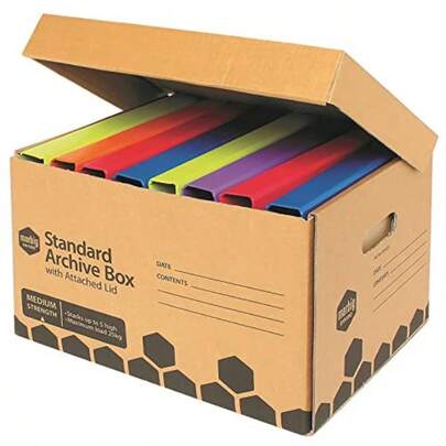Enviro Standard Archive Box With Attached Lid Pack Of 2