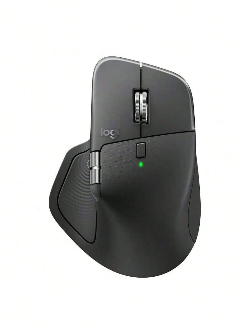 Logitech MX MASTER 4 滑鼠 電磁滾輪 可切換段落滾動和疾速滾動兩種模式 8K DPI 藍牙可同時配對最多三台不同系統設備 帶無線接收器 - 黑色 - 查看 1