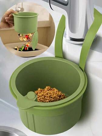 1个装按压式沥水篮多功能厨房置物架水渍过滤器收纳蓝色挂篮水龙头沥水篮可拆卸沥水篮厨房收纳