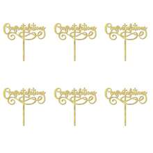 6PCS Acrylic Congratulations Cake Topper, Congrats 2025/Class Of 2025, 2025 Graduation Party Decorations{Inchcolor_nameinch:InchAcrylicGold-6pcsinch} - AkrilikEmas-6 pcs - View 9