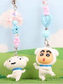 CRAYON SHINCHAN Crayon Shin-Chan Official Matching Pairs Series A Pair Of Adorable Cartoon Keyrings, Mobile Phone Chains, Pendants, And Earphone Charms Creative Little Gifts - Multicolor - View 10