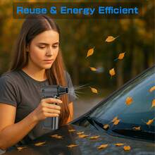 涡轮喷气风扇便携式清洁吹风机工具 Type-C 充电 130000RPM 3 档可调电动空气除尘器汽车吹雪， - 黑色 - 查看 6