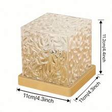 1 pieza Luz de proyección de ola oceánica Aurora - Lámpara de agua con llama de degradado de 16 colores con control remoto, luz nocturna LED alimentada por USB, adecuada para decoración de oficina y comedor - Multicolor - Ver 13