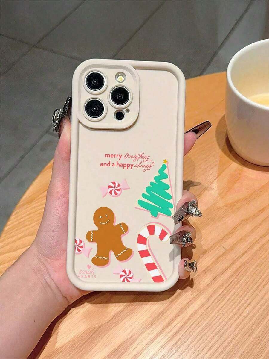 Funda para phone 17 Pro con diseño de hombre de jengibre, color beige claro, resistente a caídas, fabricada en TPU. Ideal para regalar en Navidad. Compatible con XS/XS/XR/11, 12, 13, 14, 15, 16 Pro/Promax/14, 15, 16 Plus/17. Para hombres y mujeres. - Multicolor - Ver 1