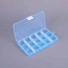 Caixa Organizadora de Joias de Luxo em Plástico Transparente (1 unidade) - Armazene e Exiba Anéis, Colares, Brincos e Acessórios com Fácil Acesso - Recipiente de Armazenamento Transparente com Compartimentos Separados e Design à Prova de Poeira - Multicolorido - Ver 7