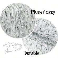 Donut Dog Bed Faux Fur Fluffy Calming Sofa For Large Dogs Soft Plush Anti Anxiety Pet Couch For Dogs Machine Washable Coco Pet Bed With NonSlip Bottom 36x36x8 Ivory Ideal For Home Relaxation And Comfortable Resting Spot For Large Breeds Enhances Pet Wellbeing With Cozy Design And Easy Care Features - Donut - View 3