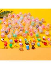20/30/50 piezas Mini juguetes tipo cápsula Kawaii adorables, perfectos para compartir en fiestas, regalos de Acción de Gracias o Navidad, estilo aleatorio