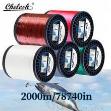 Chelesh 2000m Smooth Nylon Monofilament Fishing Line, -Resistant, Easy Casting, Anti-Aging, Multiple Colors & Strengths Available, Suitable For Carp Fishing, DIY Jewelry Beading - Multicolor - View 2