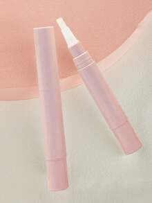 5毫升粉色可填充旋转笔式涂抹器 – 空指甲油笔（带刷头）；唇彩管和睫毛增长精华液涂抹器；防漏精准汽车补漆笔；便携式可填充设计，适合女性、美容爱好者和美甲/美睫师；旅行、沙龙和日常使用；轻巧多功能涂抹器礼品 - 彩色 - 查看 5