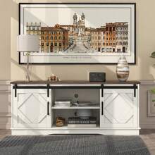 Television Stands & Entertainment Centers - Brown White - View 8