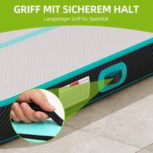 BALCONERA Air Mat Track, 300cm Carbon Fiber Path Style Tumbling Air Mat With Air Pump, 10cm High, Inflatable Gymnastics Mat For Training, Tumbling, Yoga, Outdoor & Fitness - 查看 6