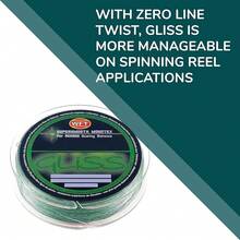 Ardent Gliss - Línea de Pesca, Fibra de Polietileno elástica Cero - Prueba de 40 libras, 150 yardas - Ver 5