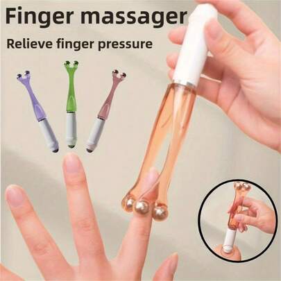 1pc Magnetic Finger Massage Roller, Magnetic Bead Finger Press Relaxation Tool, Suitable For Relaxing Finger Muscles, Finger Pressure Relief Joint Massager, Suitable For Thanksgiving, Birthday Gifts, Christmas Gifts And Various Festivals