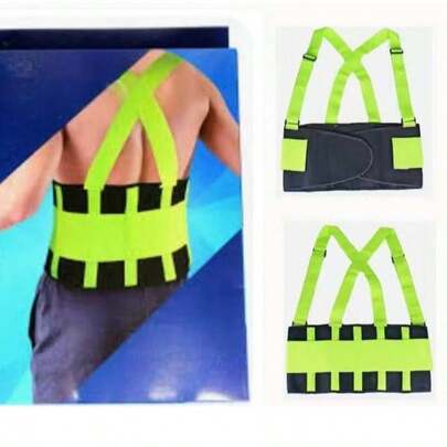 Cinturón lumbar de apoyo para espalda para mujeres y hombres,  baja con correas de tirantes extraíbles, soporte de espalda baja para levantamiento pesado en el trabajo, mudanzas y trabajos de almacén