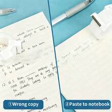 Set de cinta invisible de PVC Deli con dispensador, 1.8cm x 20y, cinta transparente para escribir y corrección de papelería - 1 set