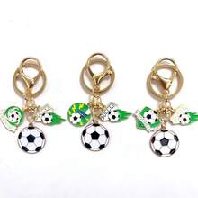 Móc khóa đội bóng đá 2026 thời trang mới bóng thể thao cúp móc khóa trang sức bé trai người hâm mộ bóng đá túi xe mặt dây chuyền quà tặng chìa khóa bóng đá - Nhiều màu - Xem 5