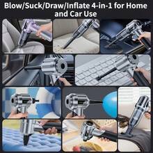 SUITU Car Vacuum Cleaner | Foldable Brushless Mini Vacuum | Portable Home Vacuum | 3-Speed Adjustable Handheld Vacuum Equipped With An 11.1v 2000mah Lithium-Ion Battery, Featuring Dual Suction And Blowing Functions. Ideal For Wet And Dry Cleaning, Home Cleaning, Office Cleaning, Pet Hair Removal, And Deep Car Cleaning.