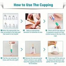 24/18/12/6pcs Professional Cupping Massage Set, With Manual Pump, High-Quality PS Material, Vacuum Suction Cup, Upgraded Thick Sealing Design, Reduce Fat, Better Effect, Relieve Muscle, Ideal Body Massage Set For Home, Yoga, Beauty, Holiday Party, Christmas Gift