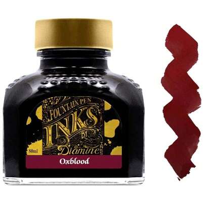 Fountain Pen Ink 80 Ml Bottle Oxblood