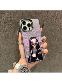 Fast EU Shipping (DE & ES)   Pink Bratzs Phone Case 16 15 14 13 12 11 Pro Max X XR XSMAX 8 12 Plus Shockproof Matte Back Cover - 透銀 - 查看 4