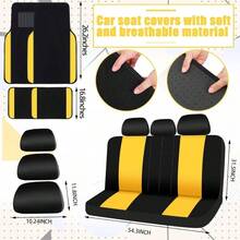 47 Car Cover Full Set Women Included Car Front Rear Fluffy Steering Wheel Cover Belt Automotive Floor Mats Conditioner Decoration Strip UniversalPurple Black - 黃色 - 查看 5
