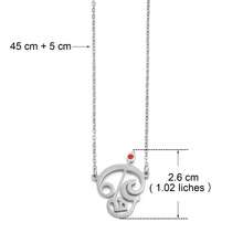 1件泰米尔语“唵”字印度教符号吊坠项链，女士女孩不锈钢印度宗教饰品 - 彩色 - 查看 11