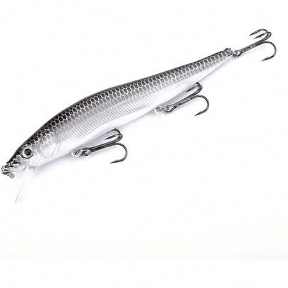 VGEBY Señuelos de Pesca Minnow, Trajes de baño Duros de Pesca Artificial para Trucha Perca Baja(14 * 4 * 3cm-UNA) Cebo Para Peces Anzuelos Para Pesca