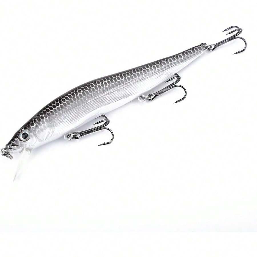 VGEBY Señuelos de Pesca Minnow, Trajes de baño Duros de Pesca Artificial para Trucha Perca Baja(14 * 4 * 3cm-UNA) Cebo Para Peces Anzuelos Para Pesca - 1 - Ver 1