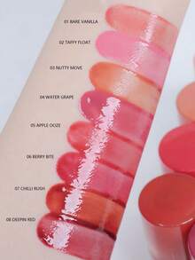 Rom&nd Romand BARE MOOL TINT 01 BARE VANILLA，亮泽唇膏，色彩鲜艳，持久显色，MLBB（My Lips But Better，我的唇色，但更美）| 轻盈质地 | 保湿持久唇釉 | 高显色度，亮泽，纯素，韩国彩妆，4.5克（0.16盎司），赠品 - #01 BARE VANILLA - 查看 5