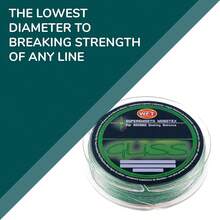 Ardent Gliss - Línea de Pesca, Fibra de Polietileno elástica Cero - Prueba de 40 libras, 150 yardas - Ver 1