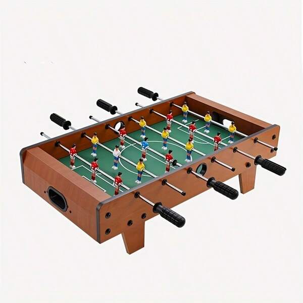 Mesa de futbolín de madera en miniatura de 19.69 pulgadas, juego de fútbol de mesa para 2 jugadores, entretenimiento familiar, elemento esencial para reuniones con amigos, regalo de Navidad y Año Nuevo