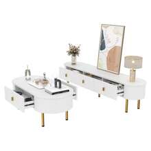 Television Stands & Entertainment Centers - 白色 + MDF2 - 查看 6