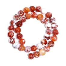 1 件天然红玛瑙珠，6 毫米/8 毫米/10 毫米，时尚手工 DIY 珠宝用品，适用于手链、项链、手机带、钥匙链，批发 - 紅冰花火瑪瑙 - 查看 9