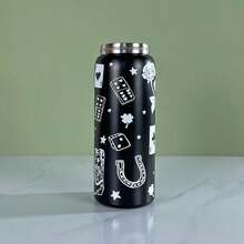 32oz Straw Insulated Water Bottle Double-Layer Stainless Steel Vacuum Thermal Mug For Sport And Travel - Good luck-32oz - 查看 2