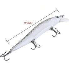 VGEBY Señuelos de Pesca Minnow, Trajes de baño Duros de Pesca Artificial para Trucha Perca Baja(14 * 4 * 3cm-UNA) Cebo Para Peces Anzuelos Para Pesca - 1 - Ver 8